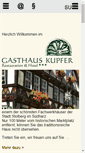 Mobile Screenshot of gasthaus-kupfer.de